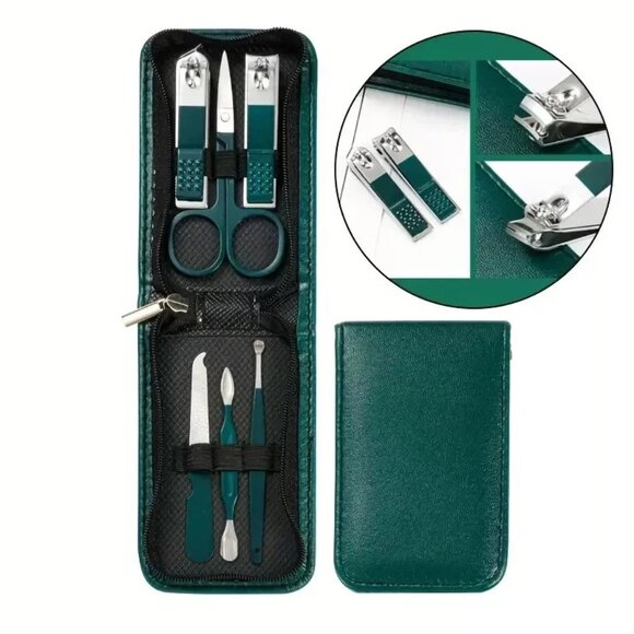 Piece Professional Manicure and Pedicure Tool Set Nail Clippers Cutters Pusher - Picture 2 of 10